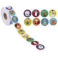 thumbnail image 1 of 1000 uds/rollo de pegatinas de etiquetas con patrón de dibujos animados, Papel Kraft personalizado, papelería escolar, pegatina Diy para libro, 1 of 5