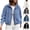 Blue, variant on Womens Rain Jacket Women Sherpa Jacket Zip Up Daily Trench Jacket with Pockets Light Blue S