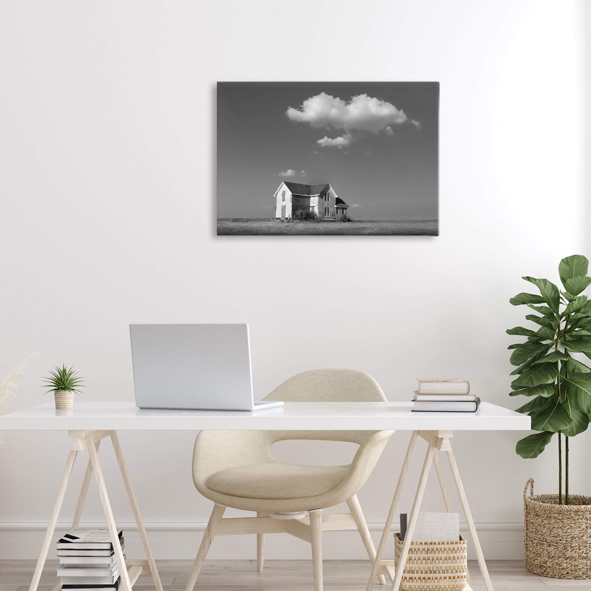 Stupell Industries Solitary Erstwhile Cottage Canvas Wall Art, design by Steve Toole