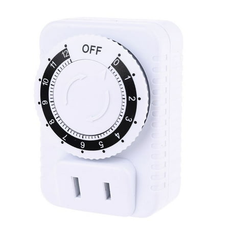 

Ziizwfa Compact Plug-in Mechanical Timer Rated Volatge AC 110V~120V for Appliances