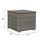 Outdoor Wicker Storage Box 90 Gallon Resin Deck Box Brown - Walmart.com