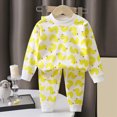 thumbnail image 2 of Gerichy Toddlers Girl Cotton Pajamas Set 2 Piece Soft Comfy Cartoon Heart Pjs Long Sleeve Lounge Sleepwear 3M-6T, 2 of 5