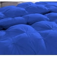 thumbnail image 3 of D.N.G. BEDDINGS 3 Piece Luxury Pinch Pleated Comforter Set Premium 800 Thread Count 100% Egyptian Cotton Oversized Super King Size Solid Royal Blue Color, 3 of 3
