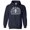 Navy, variant on Hell Was Boring Hoodie Sweatshirt Unisex Large Maroon