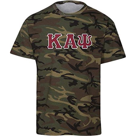 - Kappa Alpha Psi Embroidered Twill Camo T Shirt Camouflage Medium