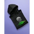 thumbnail image 3 of Grey Alien Head On Ufo Hoodie Men -Image by Shutterstock, Male x-Large, 3 of 4