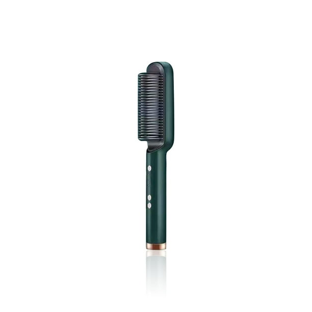 Plancha de cabello eléctrico Calefacción rápida 130 ℃ -200 ℃ Universal enderezamiento Cepillo Portátil Seguridad para el hogar DIY Styler Herramienta Verde EE. UU. Eigraketly CE001541-14B
