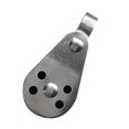 thumbnail image 1 of Polea de Acero Inoxidable Sunnimix Para Sistemas de Carril Ancla de Kayak Color Plata Negro Polaina Marítima, 1 of 5