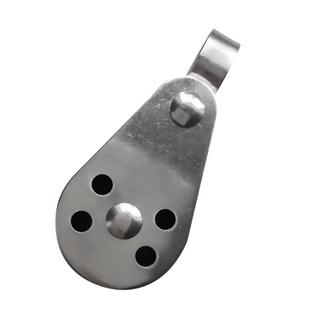 Polea de Acero Inoxidable Sunnimix Para Sistemas de Carril Ancla de Kayak Color Plata Negro Polaina Marítima