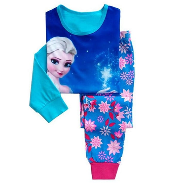 Generisch Ensemble De 2 Pyjamas Imprimés Chat Pour Enfant Fille - Hiver - Manches Longues - Pyjama - Hauts - Pantalons - Tenue - Ensemble De Vêtements - Survêtement Pour Fille - 146, Rose, 2-3 Ans