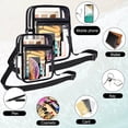 thumbnail image 4 of HCBY Clear PVC Crossbody Bag, Stadium Approved Transparent Purse, 7.9x5.9in Waterproof Shoulder Bag, Adjustable Strap Casual Travel Sling Bag, 4 of 5