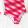 thumbnail image 5 of mgoYE Toddler Girl Swimsuit 2t Girls Swimsuit One Piece Swimsuits Solid Ruched Bathing Suit for Girls Full Coverage Modest Padded Swimwear(Red,3-4 Years), 5 of 5