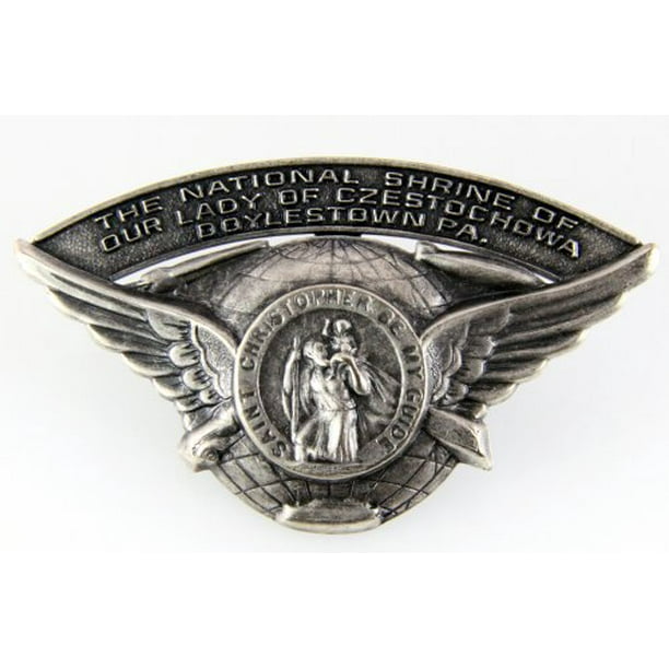 St Christopher Car Auto Sun Visor Clip Protect Us Safe Travel Walmart