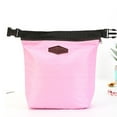 thumbnail image 4 of Gallickan Insulated Lunch Bag, Mini Cooler Tote with Zipper, Thermal Food Pouch, For Picnics and Work Commutes, Pink, 4 of 7
