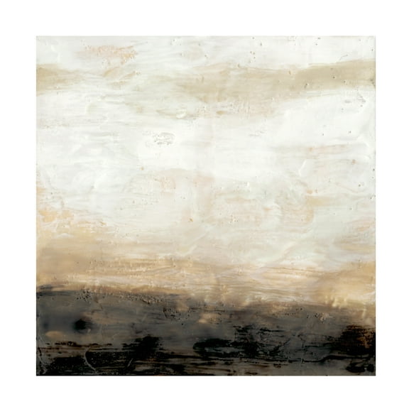 Trademark Fine Art Jennifer Goldberger Umber Land II Canvas Wall Art - 14x14