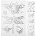 thumbnail image 1 of MOVTOTOP Hand Sewing Stabilizers, 4 Sheets Water Soluble Stabilizer Embroidery Patterns Water Soluble Sheet Embroidery Sewing Material Diy Sewing Supply For Clothes, 1 of 8