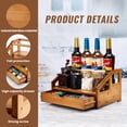 Coffee Syrup Rack Organizer 3 Tier With Cup Storage Box For Bar Bottle ...