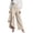 Beige, variant on QURATI Women's Jeans Denim Pants Retro Jeans Irregular Splicing Jeans Flare Jeans Streetwear Womens Bottoms Beige L