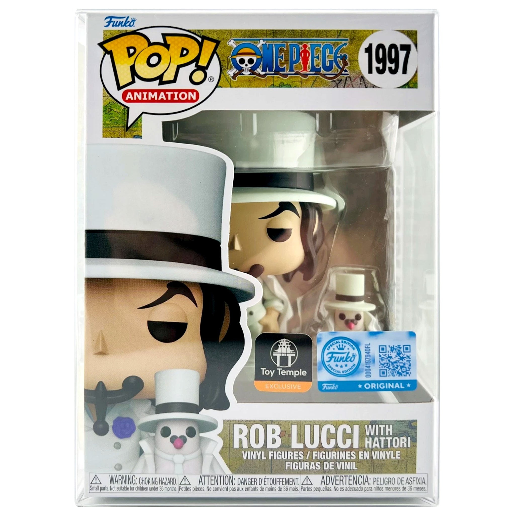 Funko Pop! & Buddy Animation: One Piece - Rob Lucci with Hattori #1997 Toy Temple Exclusive