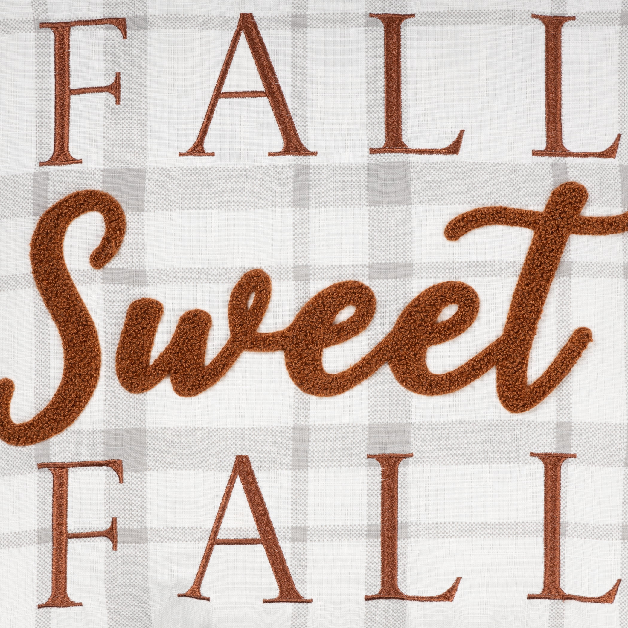 Better Homes & Gardens Fall Sweet Fall Outdoor Throw Pillow, 20" x 20" Square, Multi-Color Plaid