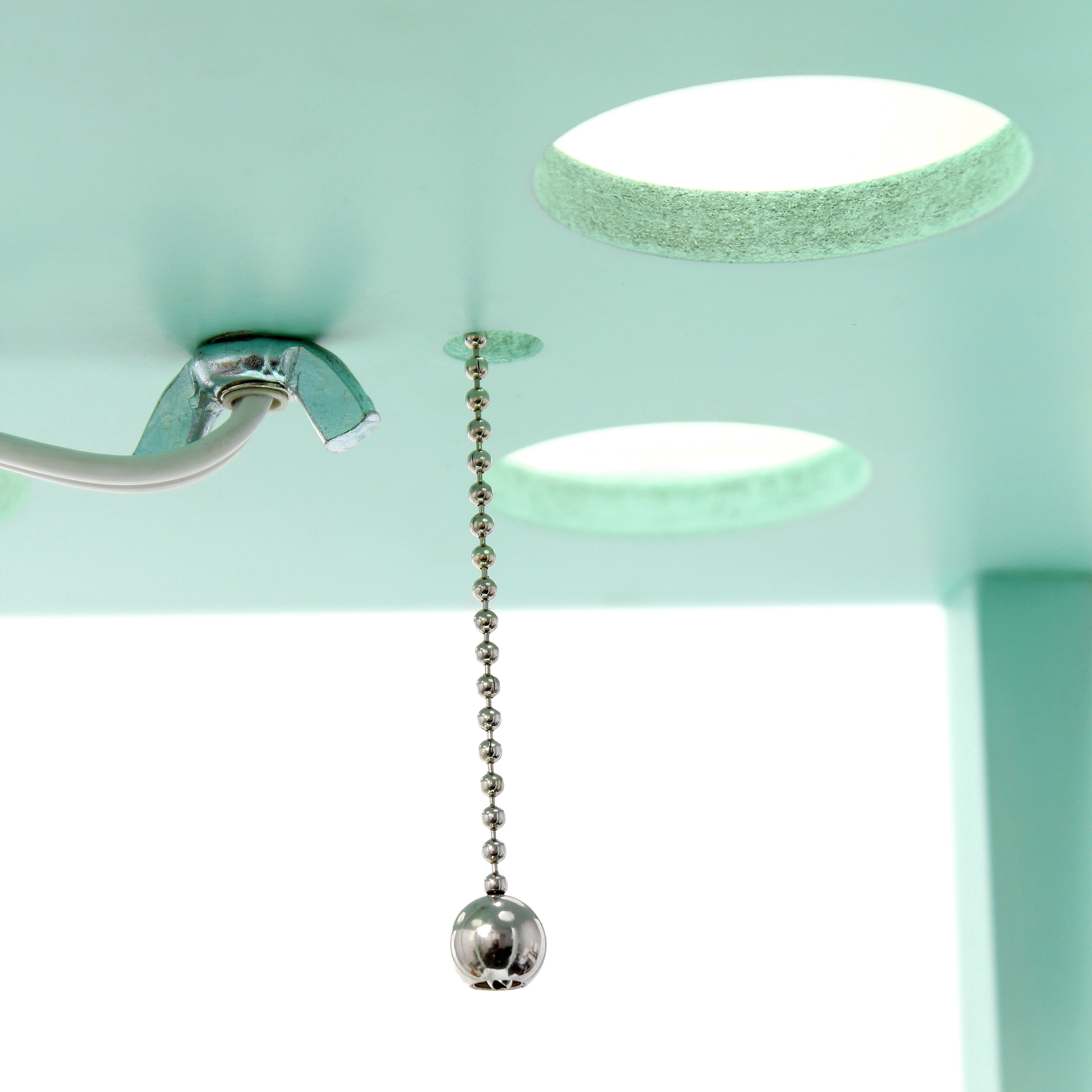 Creekwood Home 62.5" Contemporary 3-Tier Storage and Display Floor Lamp w/ LED Bulb, Aqua
