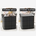 thumbnail image 6 of Foldable Storage Bag with Reinforced Handles and Zipper, Large Capacity Storage Bags, Spacious Moving Storage Bin Organizer for Quilts Clothes Bedding,1pc, 6 of 9