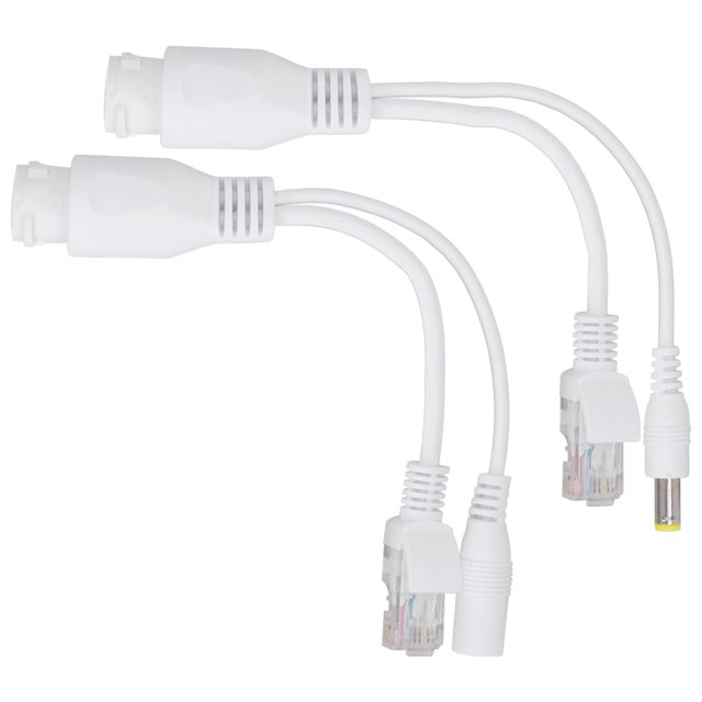 Passive POE Splitter, 12V Passive Ethernet POE Splitter, Cable Telephone Switch Security Monitoring For Wlan