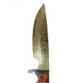 thumbnail image 4 of ASR Outdoor 10 Inch Full Tang Hunting Knife Wooden Handle Damascus Design Gold, 4 of 6