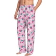 thumbnail image 2 of Xecao Cherry Strawberry Men's Straight Lounge Pajama Pants: The Ultimate in Comfortable Sleepwear, 2 of 9