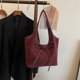 thumbnail image 2 of Bolso Tote Bandolera 8846 Gran Capacidad Piel Lijada (Vino) Rojo, 2 of 9