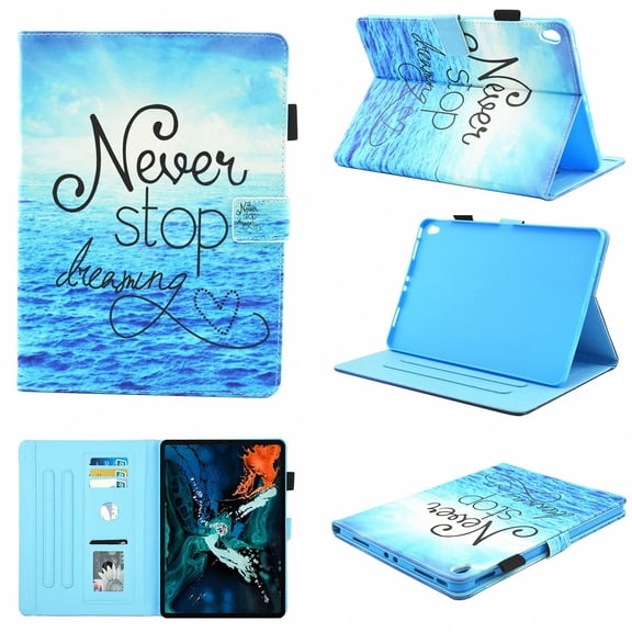 iPad Pro 11 inch 2018 Case, Allytech [Not Supported Apple Pencil Magnetic Attachment] Smart Book Style Stand Protective Case for Apple iPad Pro 11 Inch Tablet (2018), Never Stop