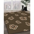 thumbnail image 3 of Ahgly Company Tapis Rond Lavable en Machine Intérieur Transitionnel Rouge Nuit, 6 Pieds Rond, 3 of 7