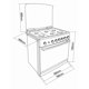 thumbnail image 2 of Estufa De Gas Empotre Teka Emgg 8660 S Rx 76 Cm Acero Inoxidable, 2 of 2