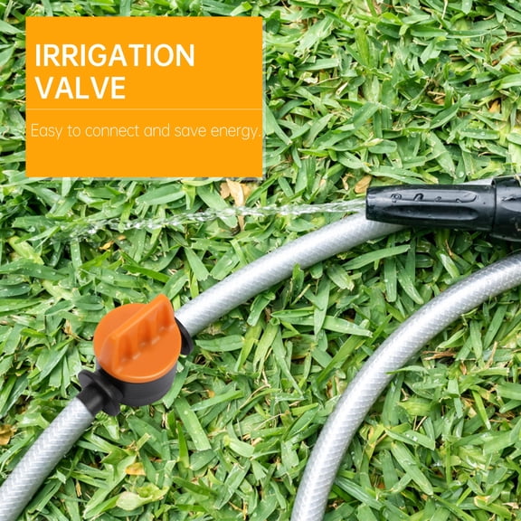 ibasenice 10Pcs Drip Irrigation Valve Connector PP Material Leak Proof Fittings for Home Use and Lawn Irrigating