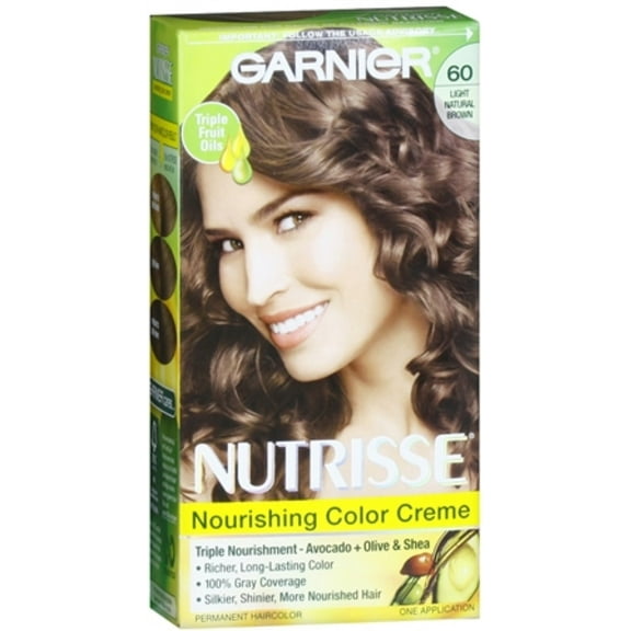 Garnier Nutrisse Haircolor - 60 Acorn (Light Natural Brown) 1 Each (Pack of 6)