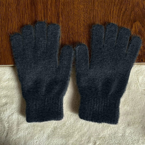 Dxzfnsa Winter Gloves for Women Cold Weather, Womens Warm Fleece Lined Knit Gloves Winter Touchscreen Texting Gloves Gift for Women Christmas Gifts