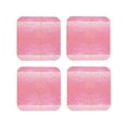 thumbnail image 2 of Kll Square Drink Coasters Set Of 4,Pu Leather Absorbent Coasters Set Decorative Coffee Cup Coasters Housewarming Gift For Home Decor-Sparkly Pink Glitter, 2 of 9