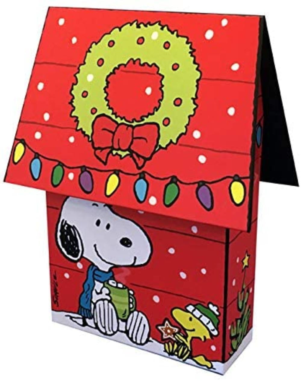 Charles Schulz Christmas Card Woodstock Snoopy Doghouse Vintage Collectible New 
