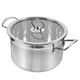 thumbnail image 5 of GOOHOCHY Sopa de acero inoxidable olla doble stock stock sopa de sopa estable olla de sopa de tapa cocina bote bote, 5 of 7