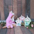 thumbnail image 2 of Bata para bebes y niños para baño o pijama; cobija por fuera, toalla por dentro Small Soul Baby  rosa gorro unicornio doble tela talla 6 a 12 meses, 2 of 2
