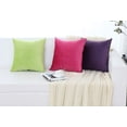 thumbnail image 3 of Xukmct 2 Pack Soft Velvet Cushion Cover Case with Zipper, Decorative Solid Square Throw Pillow Cover for Bedroom Car Sofa Couch, 18 x 18inch, 3 of 7