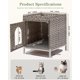 thumbnail image 5 of Caja de arena para gatos SETVSON Hidden Furniture, gris, 5 of 8