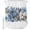 White, variant on Shower Curtains for Bathroom, Blue Christmas Poinsettia Waterproof Fabric Shower Curtain, Xmas Botanical Balls Snowflake Decorative Bathroom Curtain for Bathtub, 36"x72", No Hooks Included