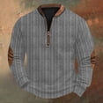 thumbnail image 1 of Blusas y camisas de manga larga con cuello redondo Sudadera con capucha de cuello redondo para hombre Jersey estampado Blusa de poliéster de manga larga para hombre, 1 of 4