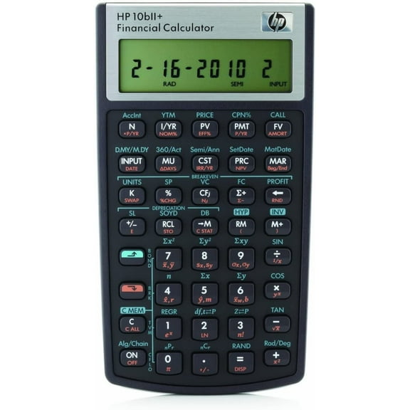 10B II Plus/Hewlett Packard 10BII Financial Scientific Calculator Protective Case Black