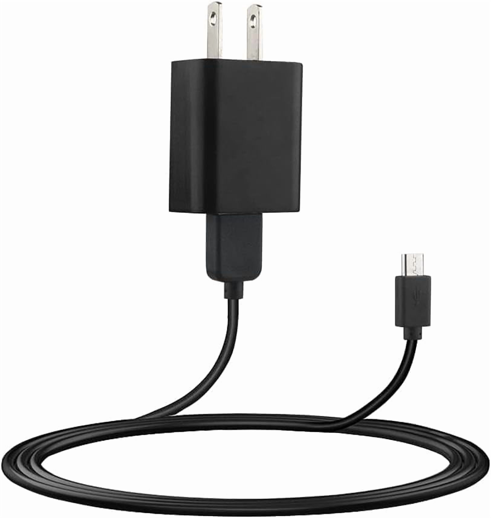 RGHJAR-5V 1A Micro USB Wall Charger, Android Charger Cable, 5 Volt 1000mA AC to DC Power Adapter for Charging of Android Smartphone/Kindle Fire, Security Camera, 5ft/1.5M Power Cord, US Plug(Black)