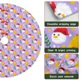 thumbnail image 6 of 30 Inch Christmas Tree Skirt – Velvet Plush Tree Mat, Soft Thickened Polyester with Red Ties, Single-Sided Printing, Available in 30in/36in/48in, Perfect for Holiday Xmas Tree Decoration, 6 of 7