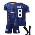thumbnail image 1 of 2425 Netherlands away kit GAKPO Football shirt with socks XS(160-165cm), 1 of 3