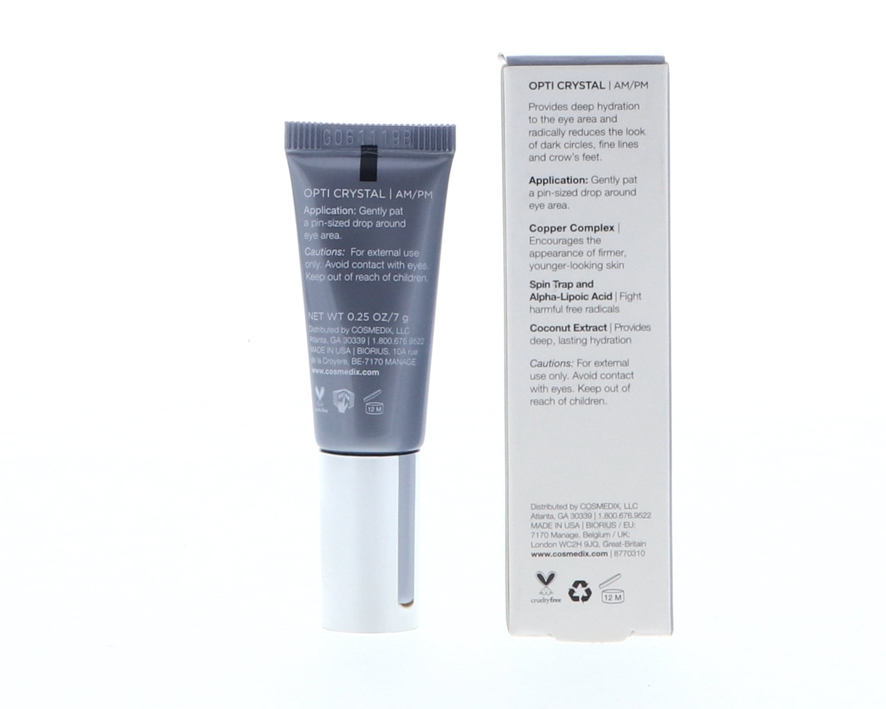CosMedix Opti Crystal Eye Serum, 0.25 oz