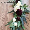 thumbnail image 2 of Coolmade 5.5ft Seeded Eucalyptus Garland, Artificial Vines Faux Eucalyptus Leaves Table Garland Artificial Eucalyptus Garland Greenery Wedding Backdrop Arch Wall Decor, 2 of 10